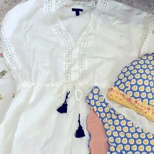 J.CREW XL SWIM COVER UP AND SWIMSUIT!